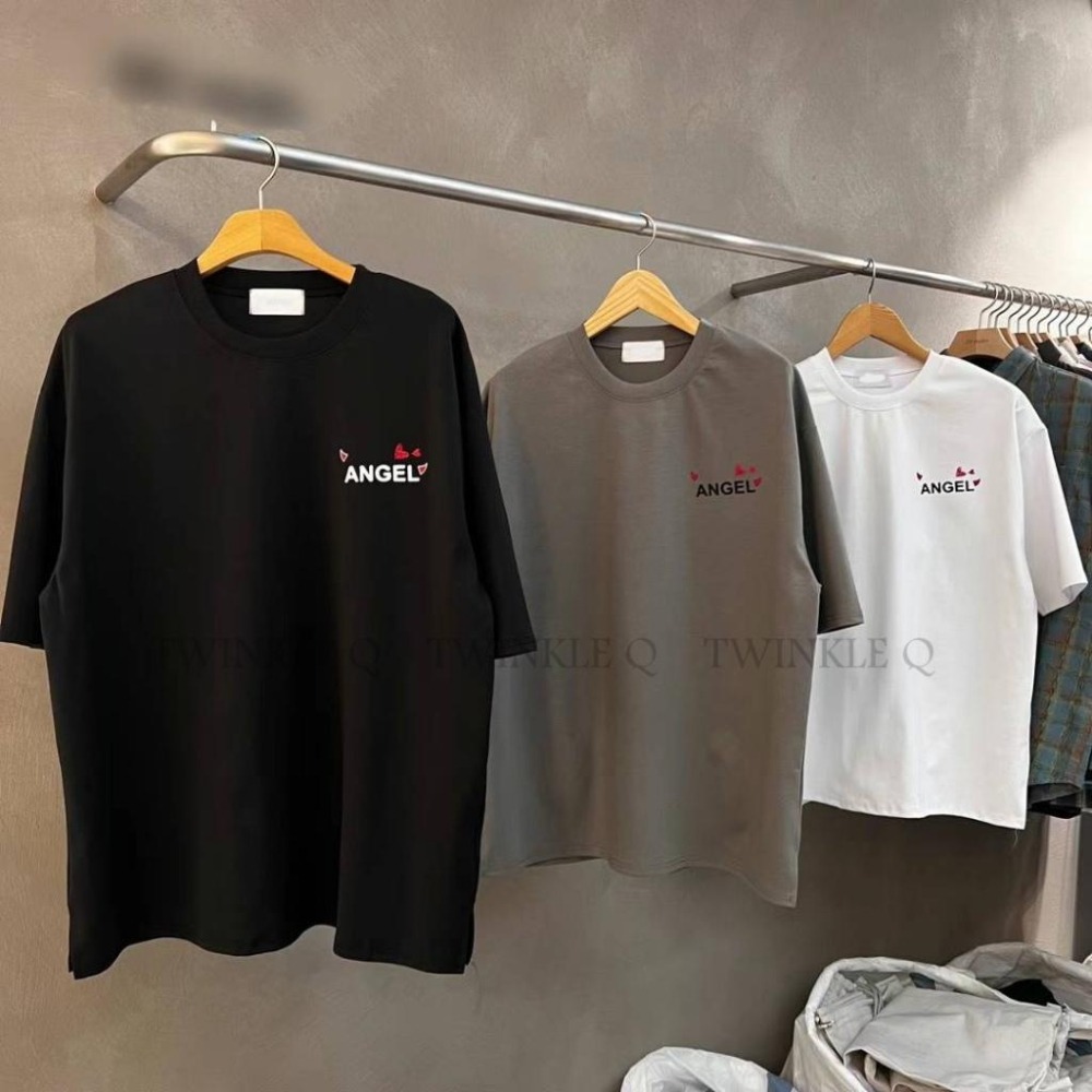 Twinkle Q韓國代購-預購✈️東大門🔥南大門正韓 短袖t恤  熊熊 天使 反光 惡魔 休閒上衣 t恤 男女 中性-細節圖9