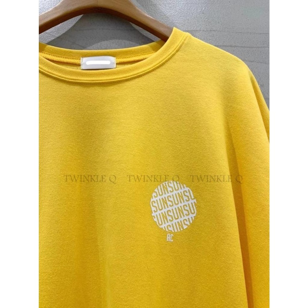 Twinkle Q韓國代購-預購✈️東大門🔥南大門正韓 短袖t恤 圓形 圖案 口袋 休閒上衣 短袖上衣 t恤 男女 中性-細節圖4