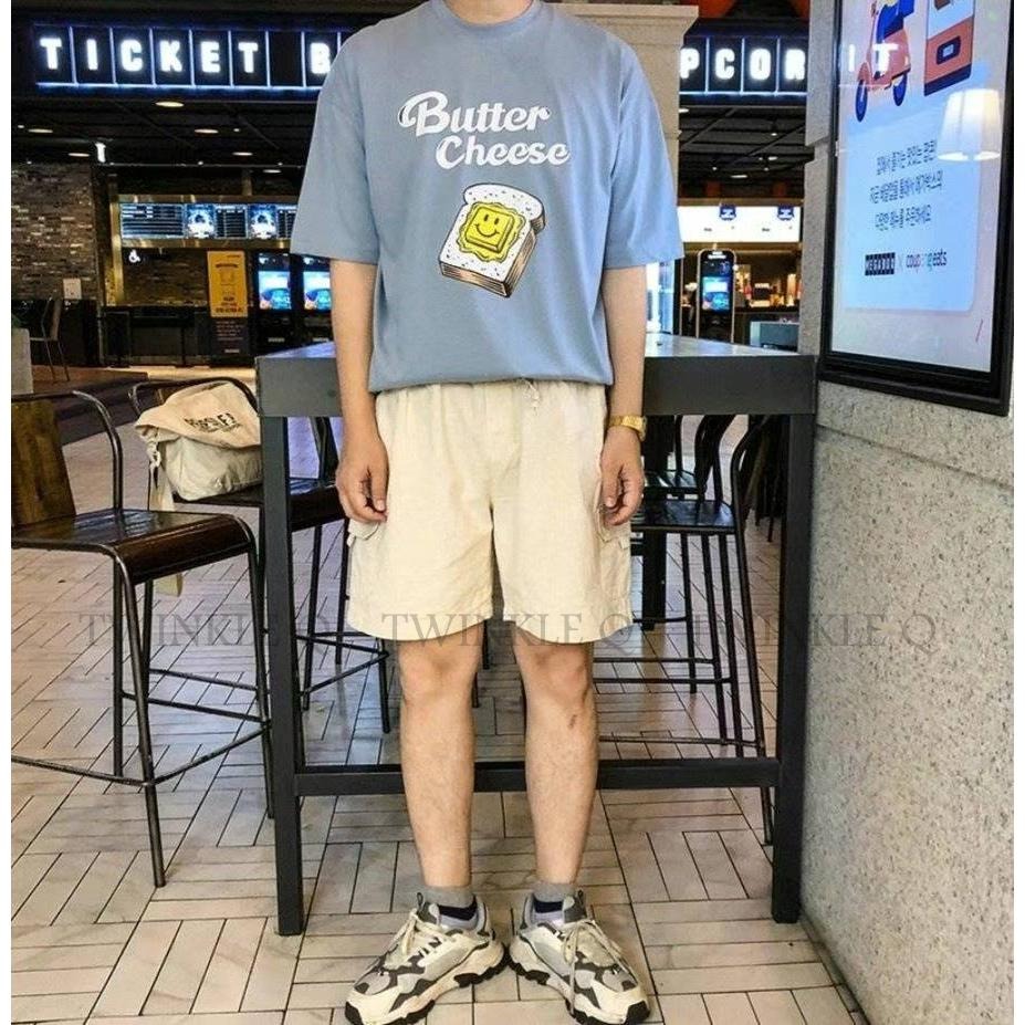 Twinkle Q韓國代購-預購✈️東大門🔥南大門正韓 短袖t恤 吐司 奶油 圖案 印花 休閒上衣 t恤 男女 中性-細節圖2