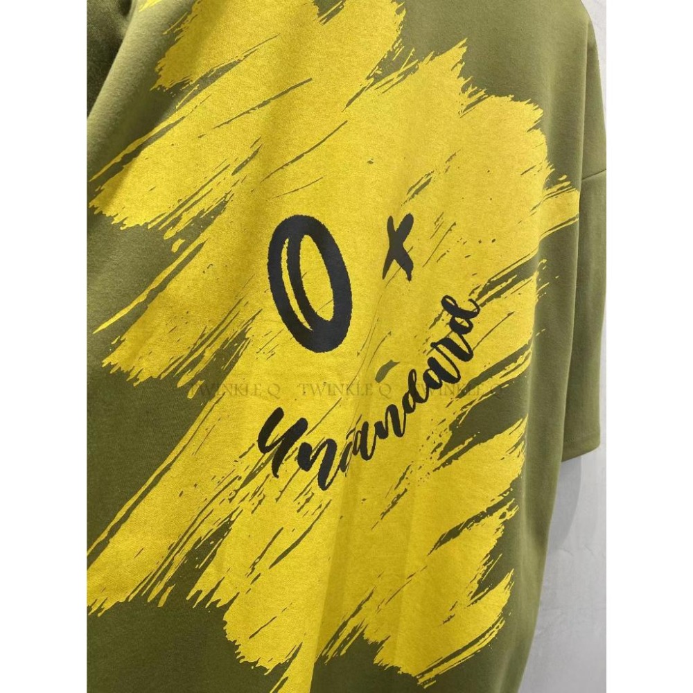 Twinkle Q韓國代購-預購✈️東大門🔥南大門正韓 短袖t恤 刷漆 圖案 印花 休閒上衣 短t t恤 男女 中性-細節圖2