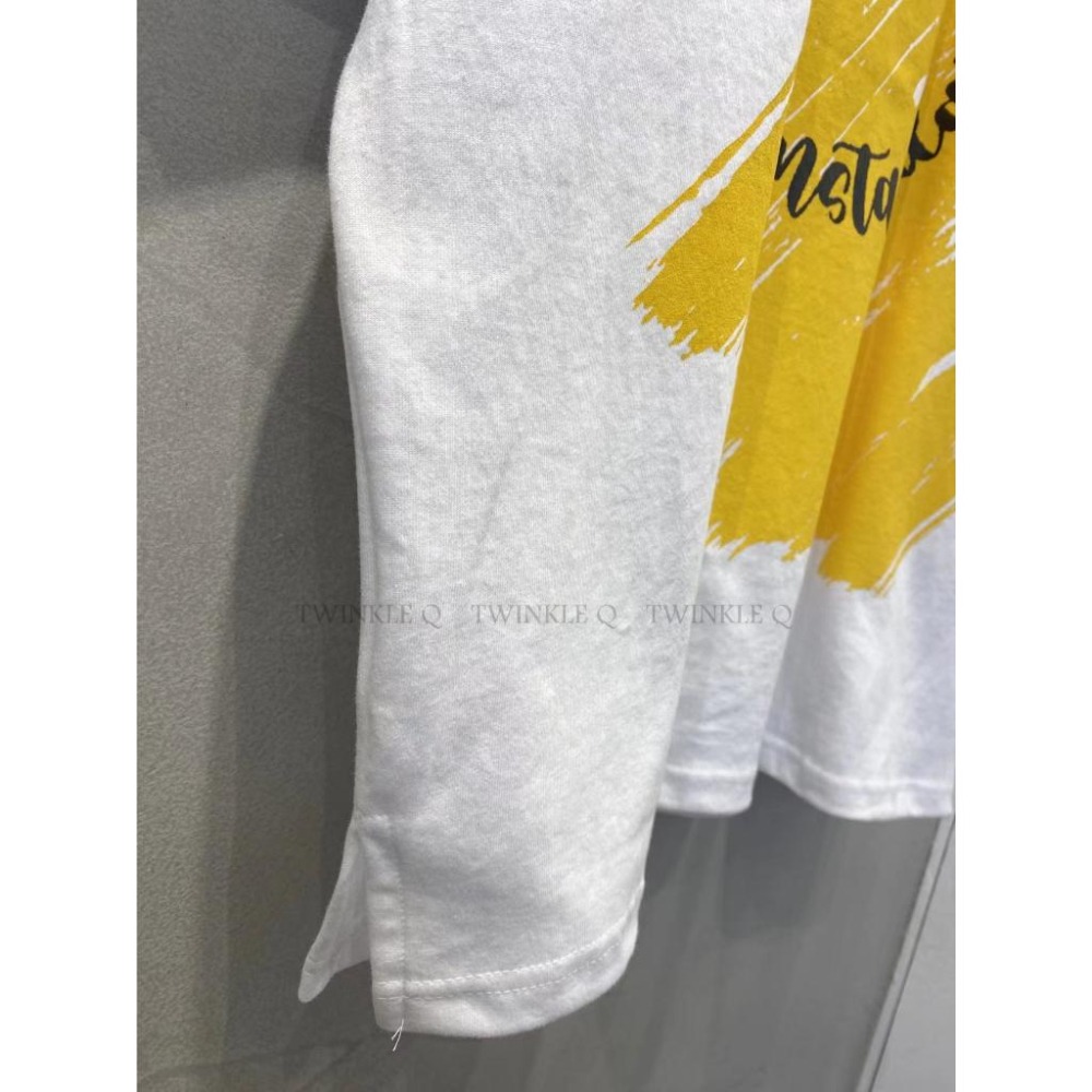 Twinkle Q韓國代購-預購✈️東大門🔥南大門正韓 短袖t恤 刷漆 圖案 印花 休閒上衣 短t t恤 男女 中性-細節圖3