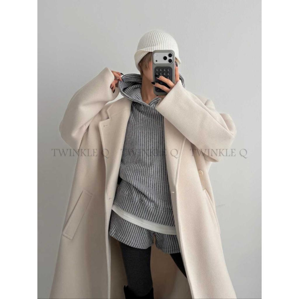 🎀TwinkleQ韓國代購-預購✈️東大門🔥南大門正韓 休閒套裝 針織連帽上衣 針織短褲 休閒 運動 套裝-細節圖6