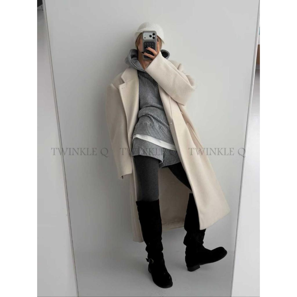 🎀TwinkleQ韓國代購-預購✈️東大門🔥南大門正韓 休閒套裝 針織連帽上衣 針織短褲 休閒 運動 套裝-細節圖7