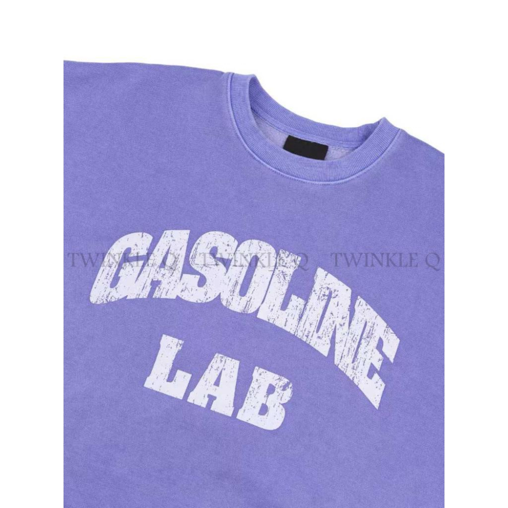 🎀TwinkleQ韓國代購-預購✈️東大門🔥南大門正韓 大學t 男女中性 字母印花 刷毛 水洗t 長袖t恤 上衣 大學踢-細節圖3