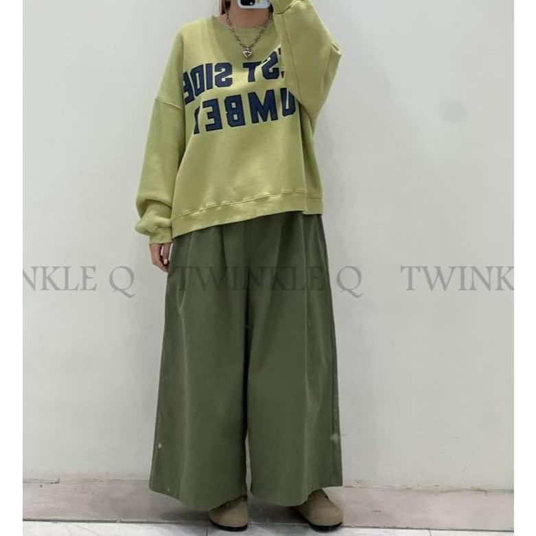 🎀TwinkleQ韓國代購-預購✈️東大門🔥南大門正韓 大學t 字母印花 刷毛 割破 寬鬆上衣 長袖t恤 上衣 大學踢-細節圖5