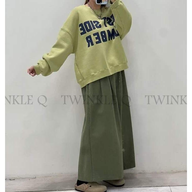 🎀TwinkleQ韓國代購-預購✈️東大門🔥南大門正韓 大學t 字母印花 刷毛 割破 寬鬆上衣 長袖t恤 上衣 大學踢-細節圖6