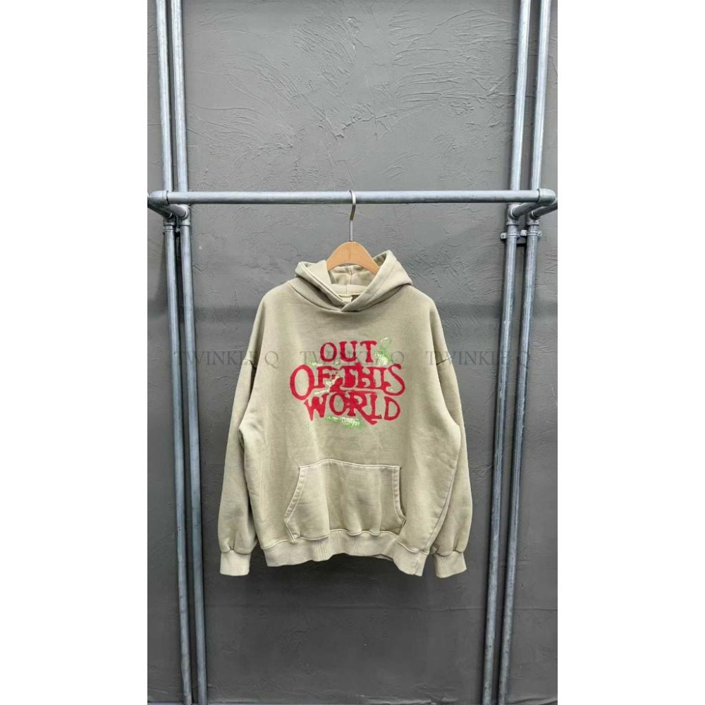 🎀TwinkleQ韓國代購-預購✈️東大門🔥南大門正韓 連帽t恤 男女中性 字母印花 抓絨 水洗t恤 休閒上衣 帽t-細節圖2