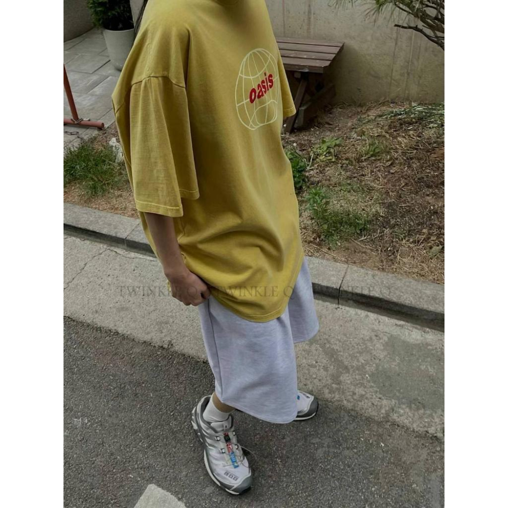 🎀Twinkle Q韓國代購-預購✈️東大門🔥南大門正韓 短袖t恤 字母 印花 水洗t恤 韓國t恤 寬鬆上衣 短t 中性-細節圖3