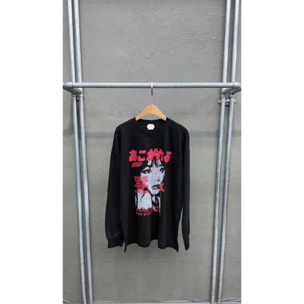 🎀TwinkleQ韓國代購-預購✈️東大門🔥南大門正韓 長袖t恤  日系 圖案 字母印花 休閒上衣 長t 男女 中性-細節圖2