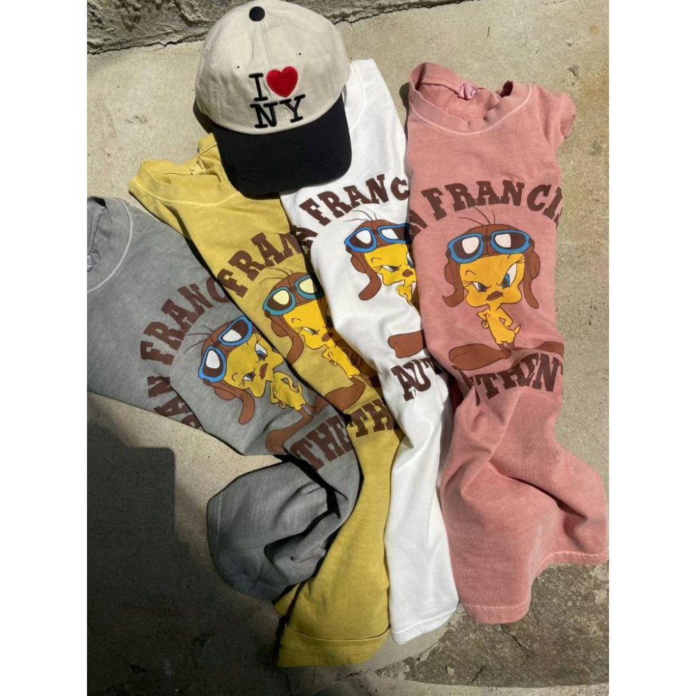 🎀Twinkle Q韓國代購(現貨＋預購)✈️東大門🔥南大門正韓 卡通圖案 崔弟 印花 短袖t恤 休閒上衣 男女 中性-細節圖8