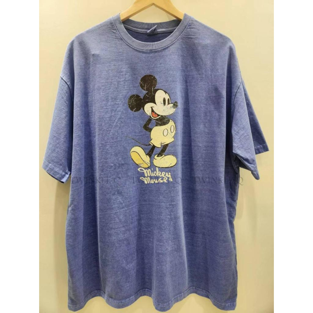 🎀Twinkle Q韓國代購(現貨+預購)✈️東大門🔥南大門正韓 短袖t恤 米奇 印花 水洗t恤 韓國t恤 短t 中性-細節圖5