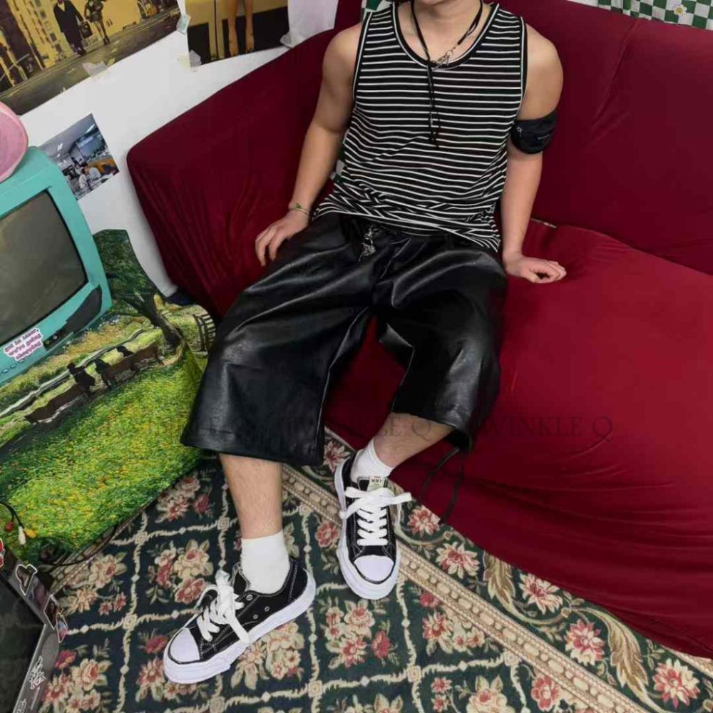 🎀Twinkle Q韓國代購(現貨+預購)✈️東大門🔥南大門正韓 無袖背心 條紋 內搭 休閒 無袖上衣 背心-細節圖3