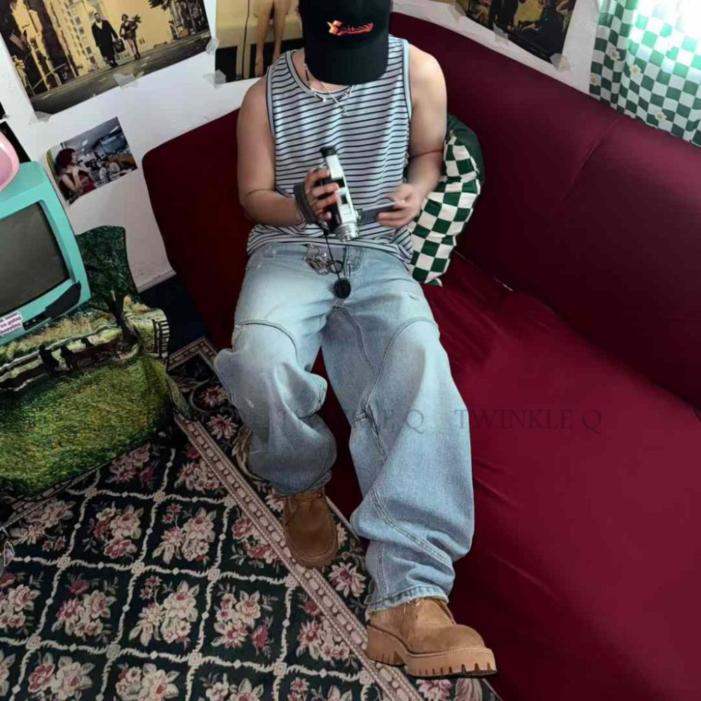 🎀Twinkle Q韓國代購(現貨+預購)✈️東大門🔥南大門正韓 無袖背心 條紋 內搭 休閒 無袖上衣 背心-細節圖5