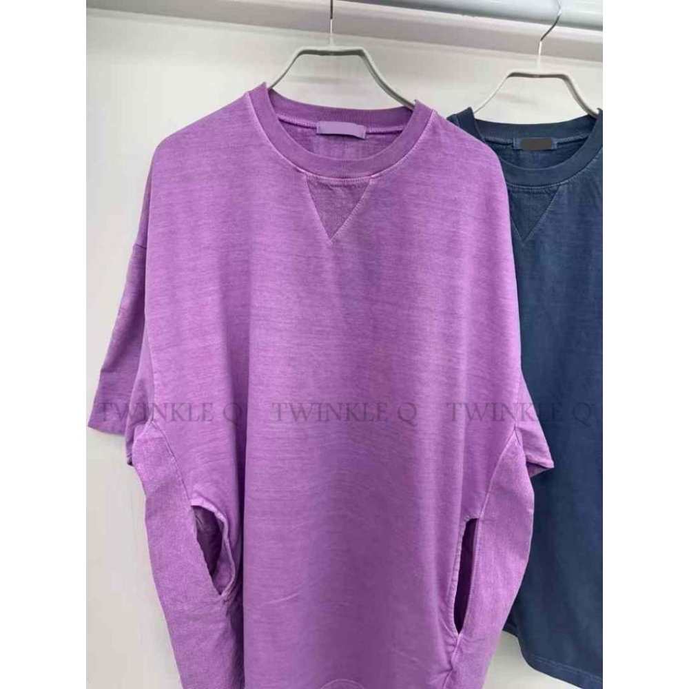 🎀Twinkle Q韓國代購-預購✈️東大門🔥南大門正韓 休閒套裝 素色 百搭 水洗t恤 工裝短褲 口袋 運動套裝 中性-細節圖3