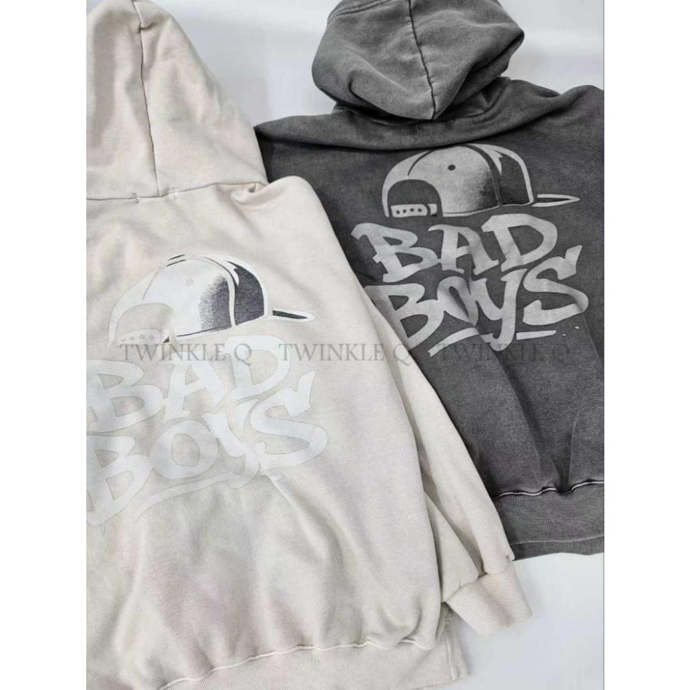 🎀TwinkleQ韓國代購BUY好物-預購✈️正韓🇰🇷 連帽t恤 男女中性 男孩 帽子 街頭 水洗t 連帽上衣 帽t-細節圖5