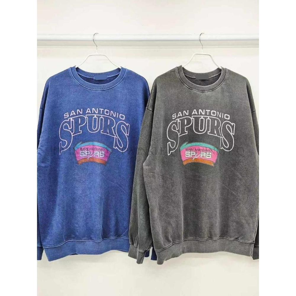 🎀TwinkleQ韓國代購BUY好物-預購✈️正韓🇰🇷 大學t 字母印花 水洗t恤 寬鬆上衣 長袖上衣 休閒 大學踢-細節圖5