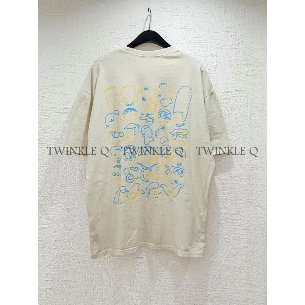 🎀 Twinkle Q 🎀-預購✈️正韓🇰🇷東大門 辛普森 印花 水洗 寬鬆 Ｔ恤 休閒 短袖 上衣 男女 中性-細節圖4