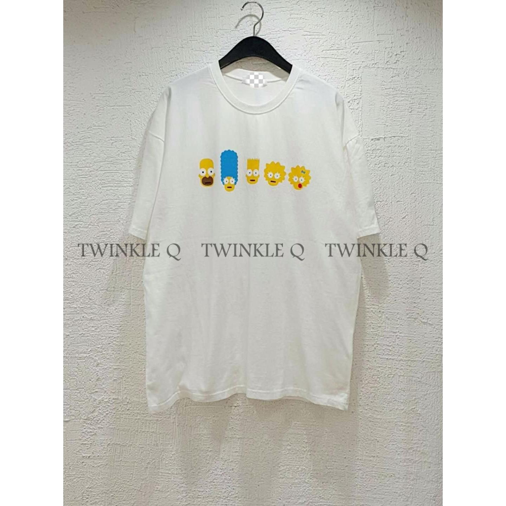 🎀 Twinkle Q 🎀-預購✈️正韓🇰🇷東大門 辛普森 印花 水洗 寬鬆 Ｔ恤 休閒 短袖 上衣 男女 中性-細節圖5