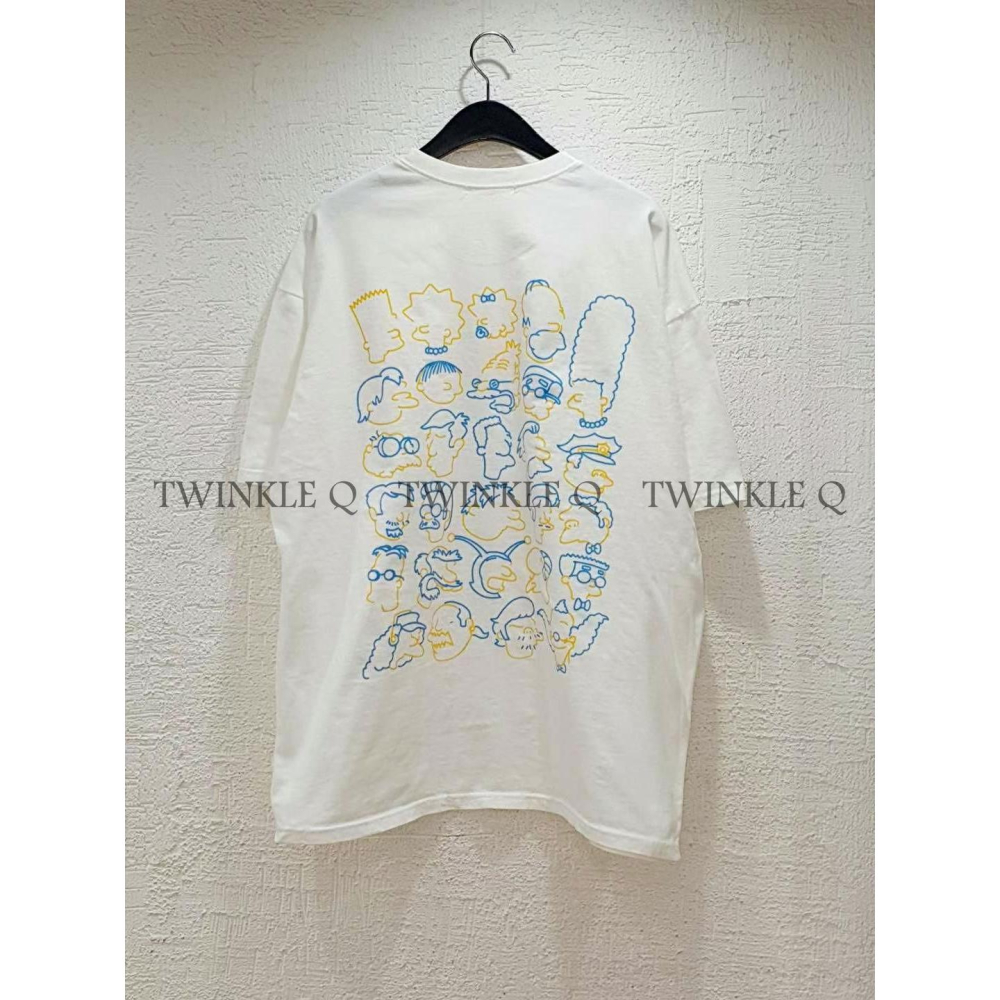 🎀 Twinkle Q 🎀-預購✈️正韓🇰🇷東大門 辛普森 印花 水洗 寬鬆 Ｔ恤 休閒 短袖 上衣 男女 中性-細節圖6