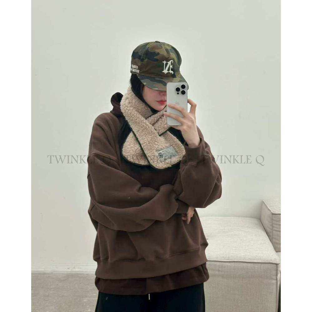 🎀TwinkleQ韓國代購-預購✈️東大門🔥南大門正韓 連帽t恤 男女中性 刷毛 假二件 連帽衫 連帽上衣 帽t-細節圖3