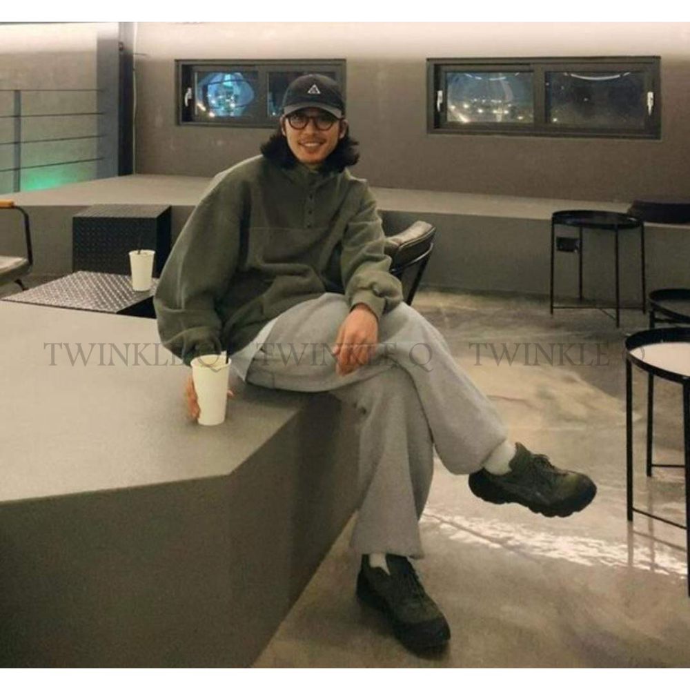 🎀TwinkleQ韓國代購-預購✈️東大門🔥南大門正韓 大學t 男女中性 刷毛 半開拉鍊 長袖上衣 長t 大學踢-細節圖5