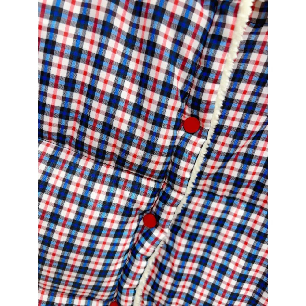 🎀TwinkleQ韓國代購BUY好物-預購✈️正韓🇰🇷 休閒背心外套 絨毛 格子背心 口袋 兩面都可穿 背心-細節圖6