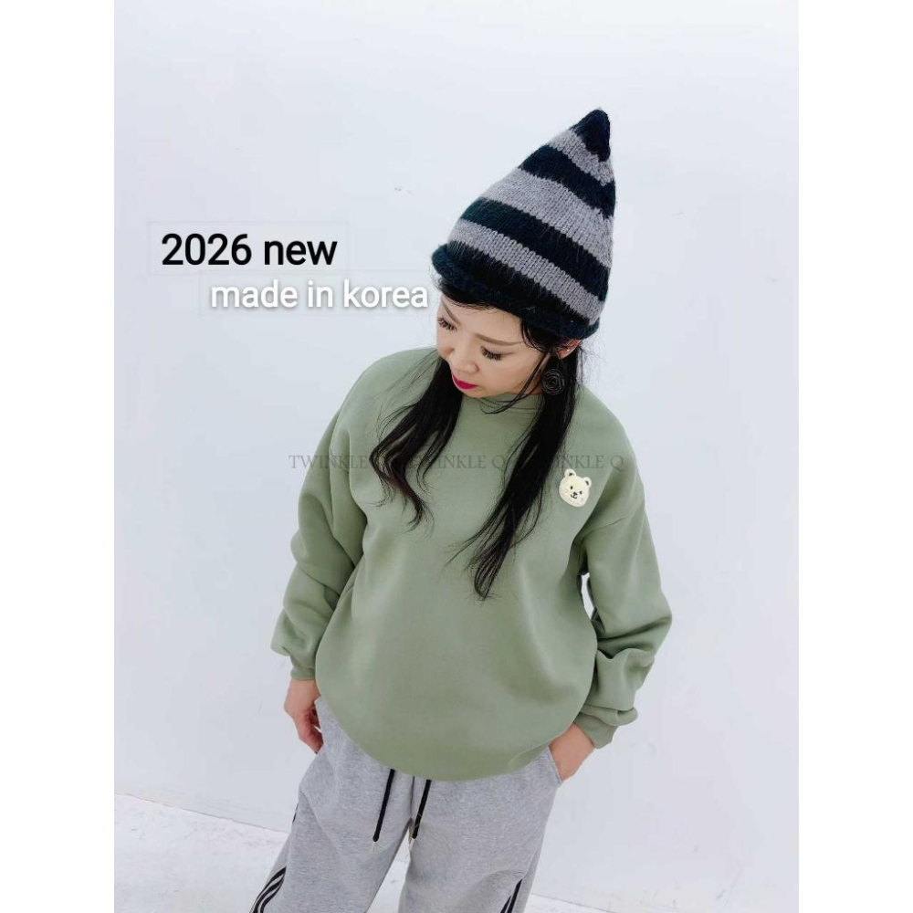 🎀TwinkleQ韓國代購BUY好物-預購✈️正韓🇰🇷 大學t 刷毛 圖案 貼布 休閒上衣 長袖t恤 長t 大學踢-細節圖3