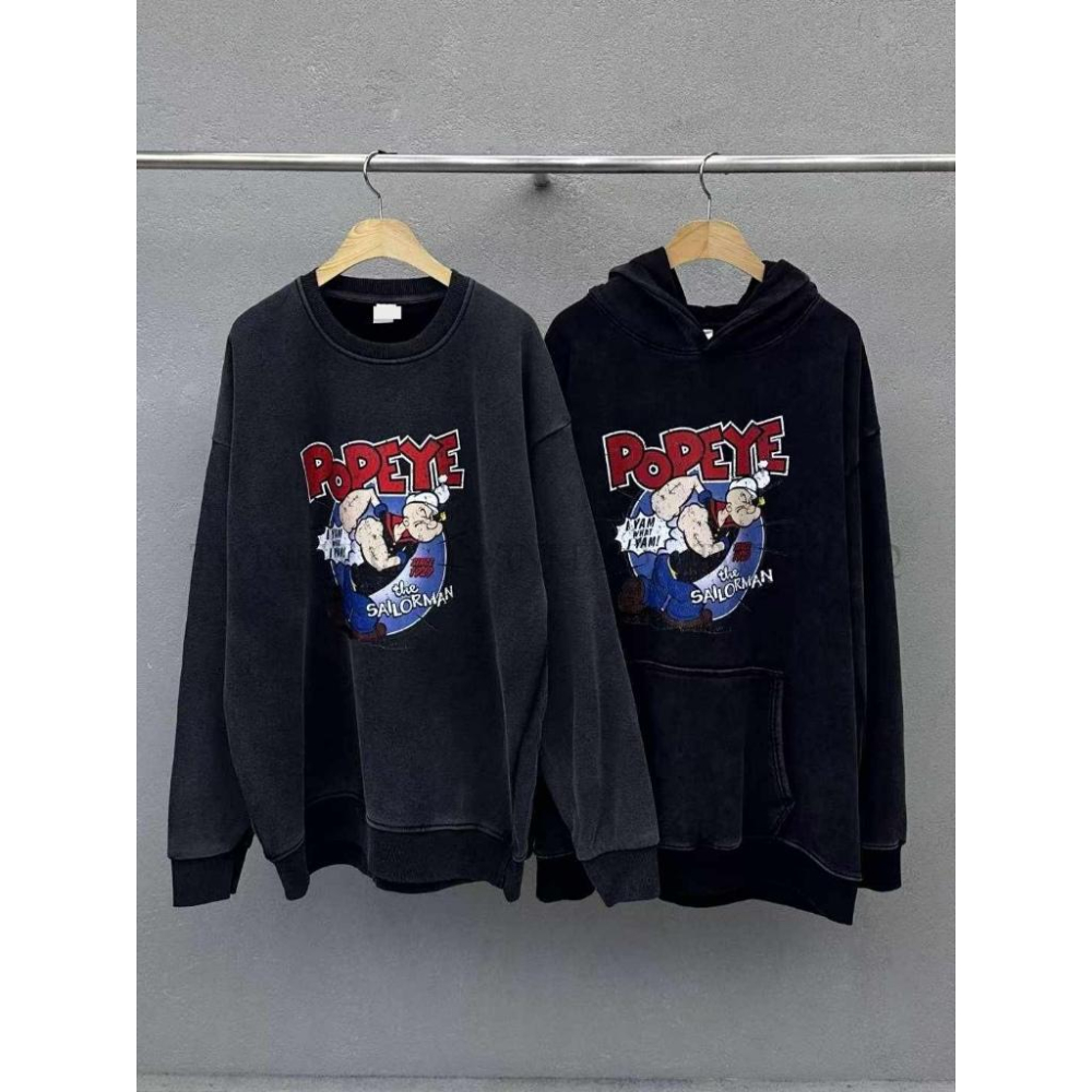 🎀TwinkleQ韓國代購BUY好物-預購✈️正韓🇰🇷 連帽t恤 大學t 卜派 刷毛 水洗t恤 連帽上衣 連帽衫 大學踢-細節圖7