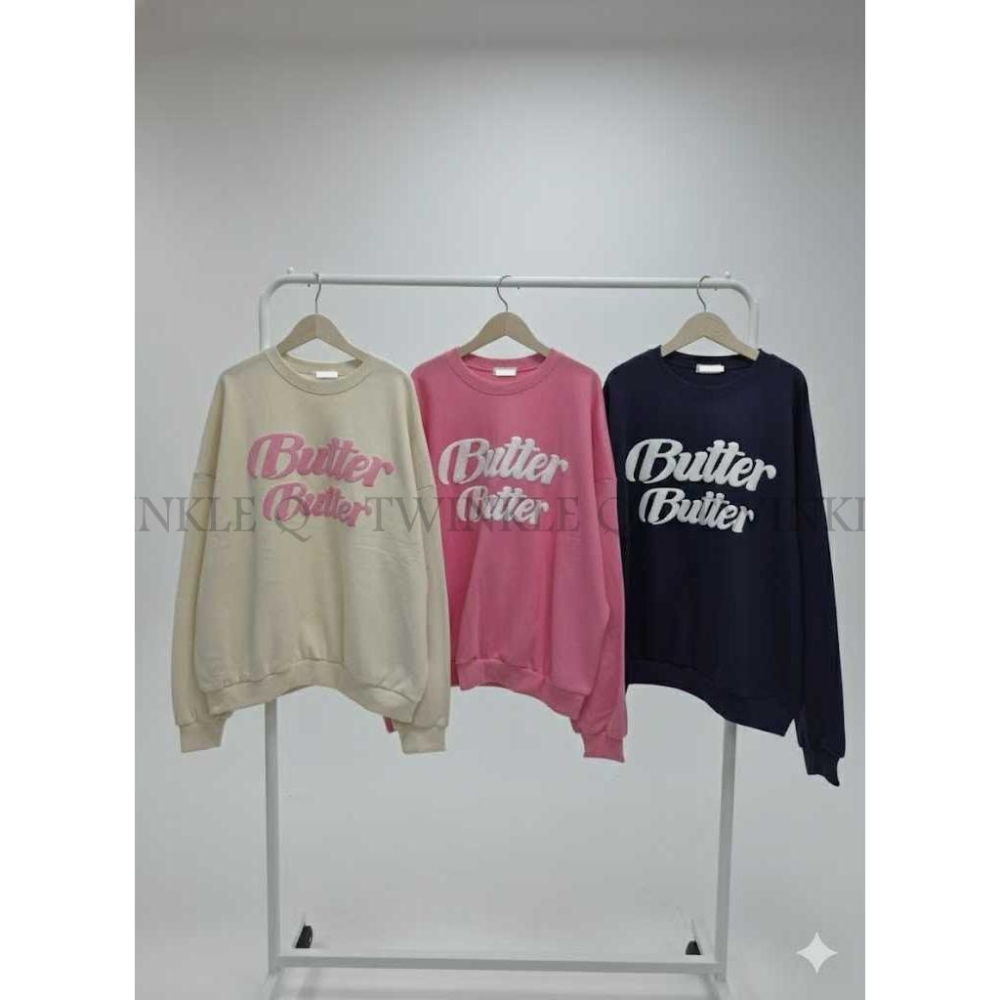 🎀TwinkleQ韓國代購BUY好物-預購✈️正韓🇰🇷 大學t 字母 圓領 寬鬆上衣 長袖t恤 休閒 大學踢-細節圖2