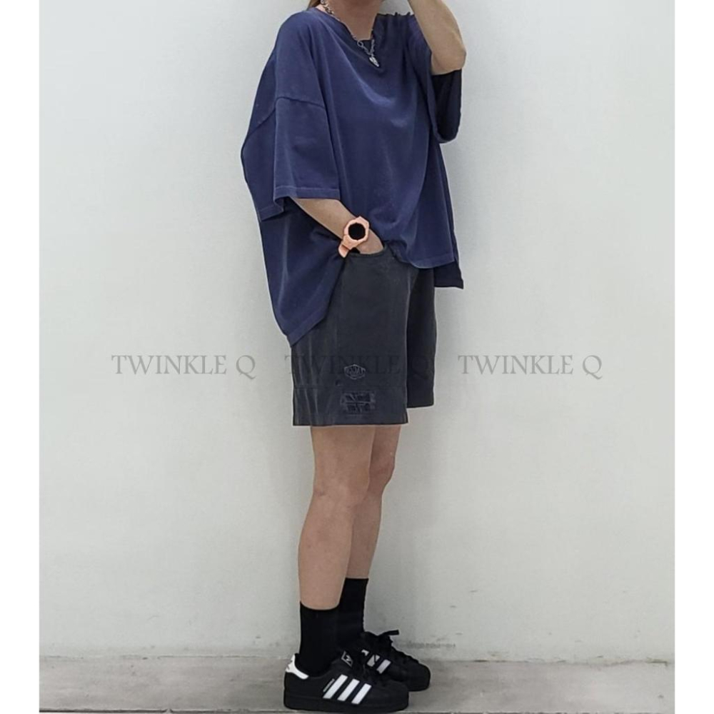 🎀TwinkleQ韓國代購-預購✈️東大門🔥南大門正韓 休閒短褲 字母刺繡 貼布 鬆緊 運動 短褲-細節圖5