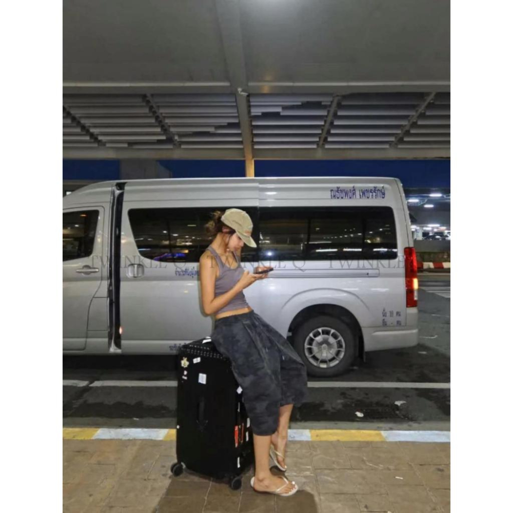 🎀TwinkleQ韓國代購-預購✈️東大門🔥南大門正韓 休閒短褲 男女中性 迷彩 鬆緊 口袋 寬鬆 短褲-細節圖7