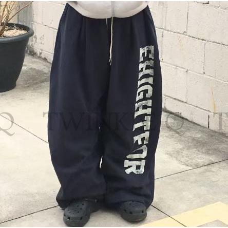 🎀TwinkleQ韓國代購-預購✈️東大門🔥南大門正韓 休閒長褲 正反印花 氣球褲 寬鬆 拉繩 運動 長褲-細節圖6