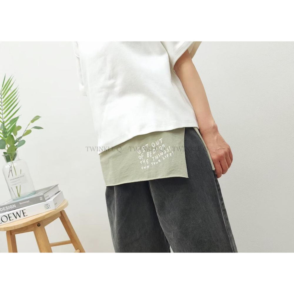 🎀TwinkleQ韓國代購-預購✈️東大門🔥南大門正韓 無袖背心 字母印花 基本內搭t恤 無袖上衣 背心-細節圖5