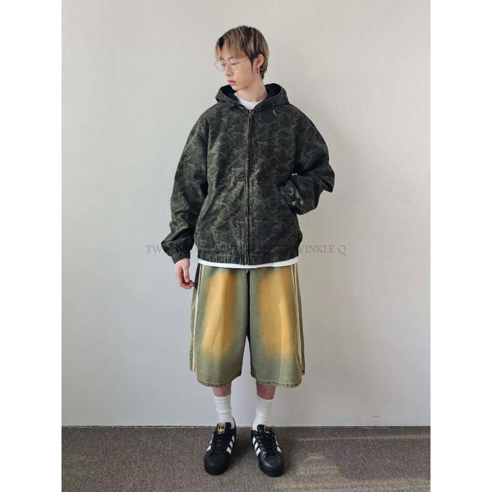 🎀TwinkleQ韓國代購-預購✈️東大門🔥南大門正韓 休閒外套 男女中性 迷彩 連帽外套 連帽拉鍊外套 迷彩外套-細節圖8