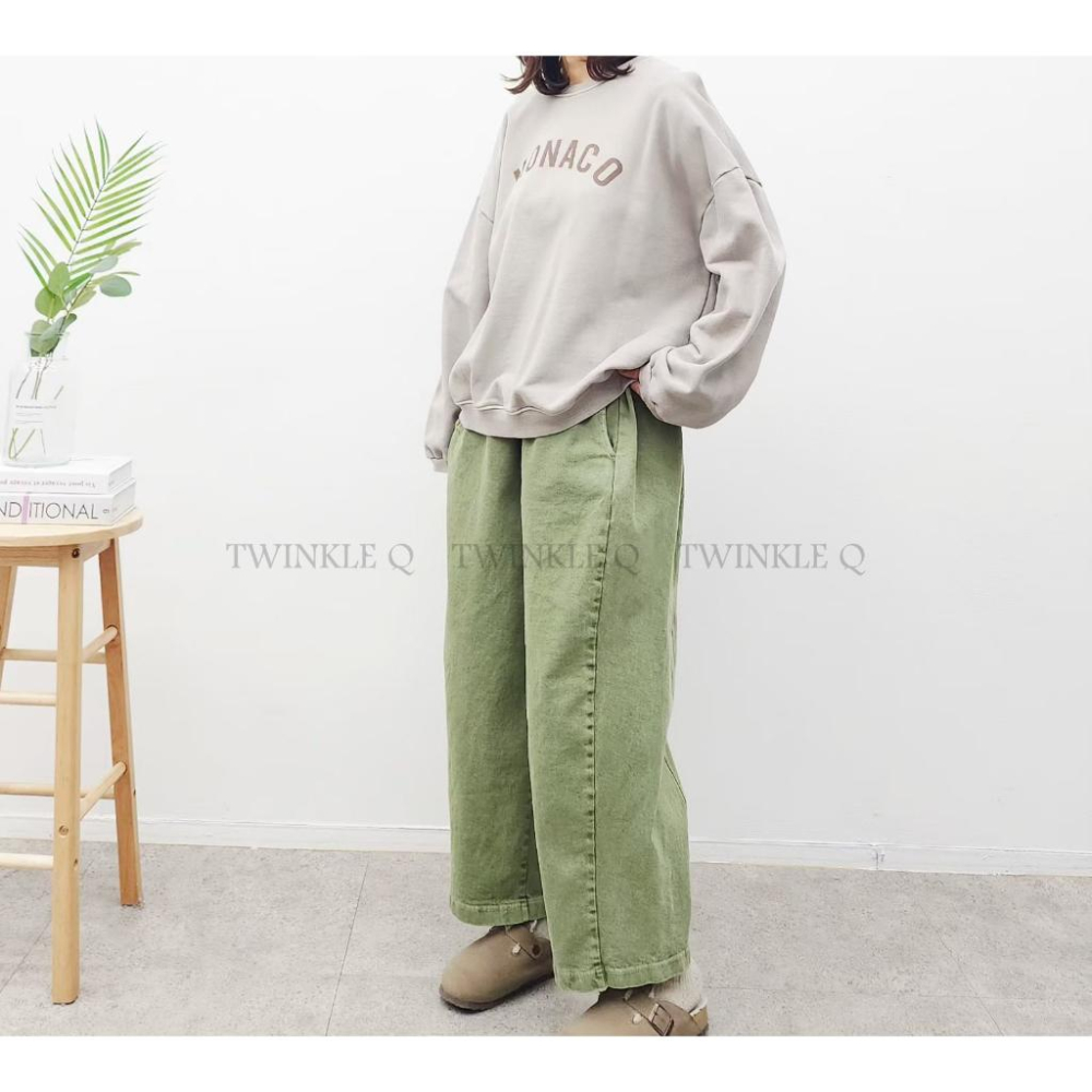 🎀TwinkleQ韓國代購-預購✈️東大門🔥南大門正韓 休閒長褲 素色 百搭 寬鬆長褲 貼布 長褲-細節圖3