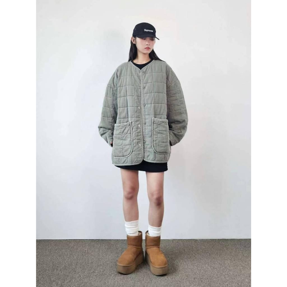 🎀Twinkle Q韓國代購-預購✈️東大門🔥南大門正韓 休閒外套 方塊 格子 口袋 百搭 長袖 外套 男女 中性-細節圖6