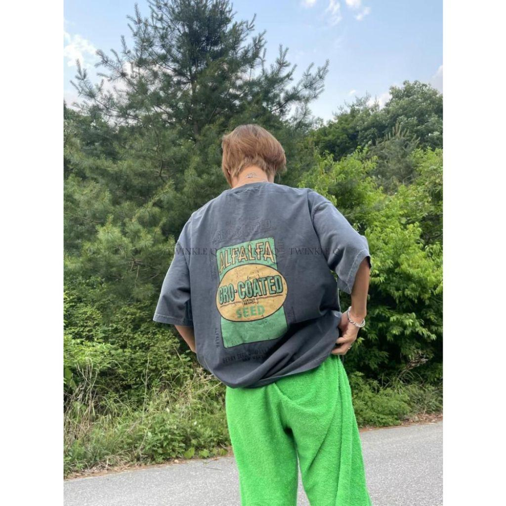 🎀Twinkle Q韓國代購(現貨+預購)✈️東大門🔥南大門正韓🇰🇷 字母印花T恤 短袖t恤 韓國t恤 短t 男女中性-細節圖3