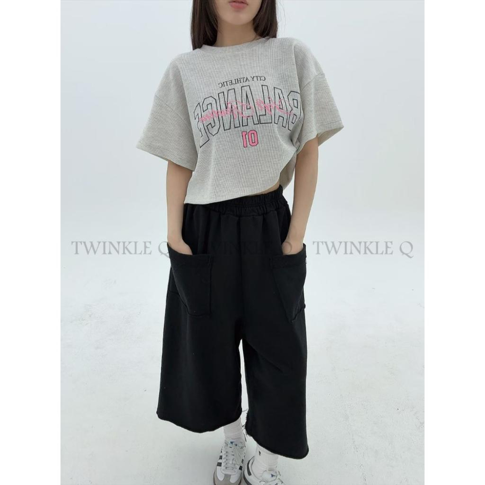 🎀TwinkleQ韓國代購BUY好物-預購✈️正韓🇰🇷 休閒短褲 大口袋 鬆緊 寬鬆 休閒 居家 運動 短褲-細節圖7