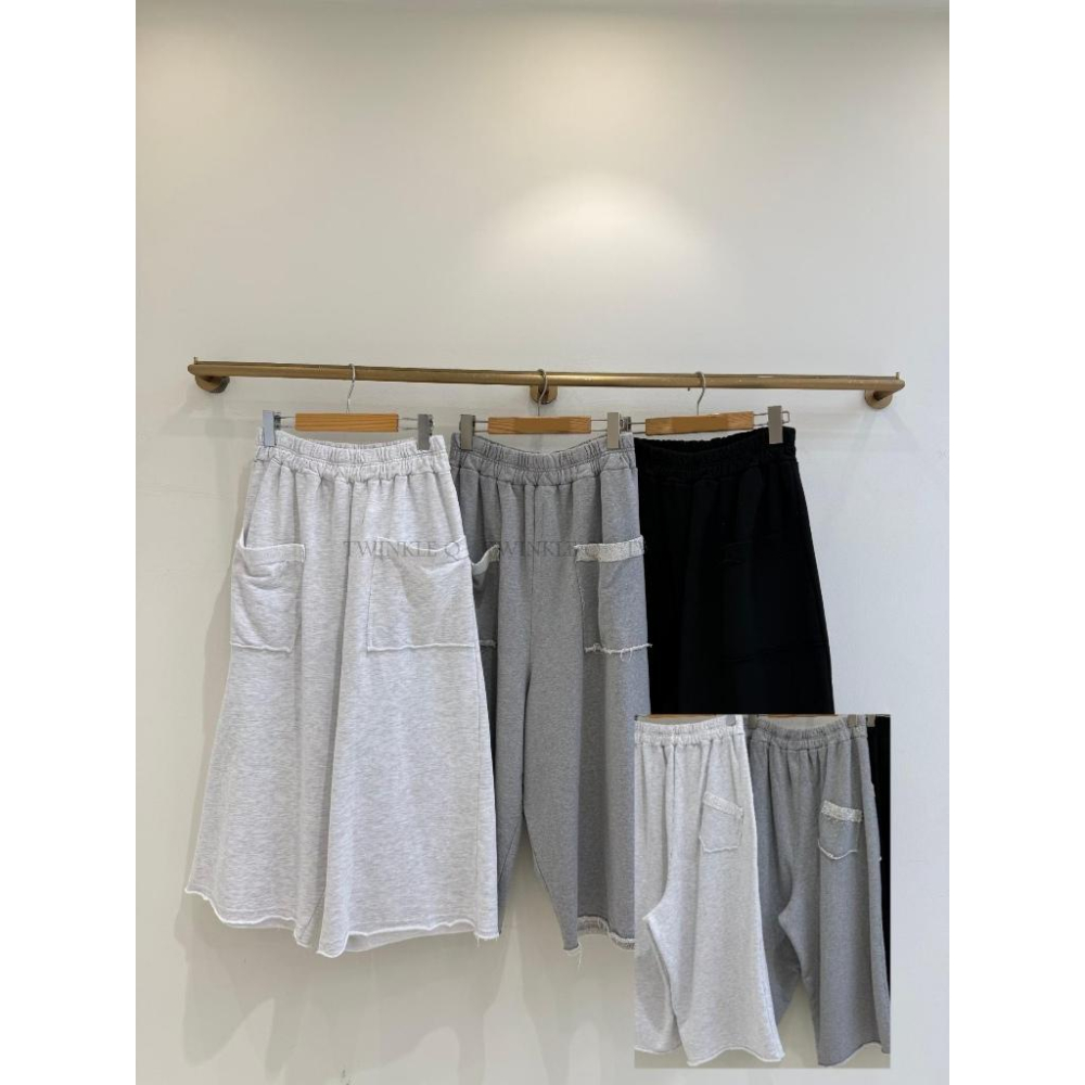 🎀TwinkleQ韓國代購BUY好物-預購✈️正韓🇰🇷 休閒短褲 大口袋 鬆緊 寬鬆 休閒 居家 運動 短褲-細節圖9