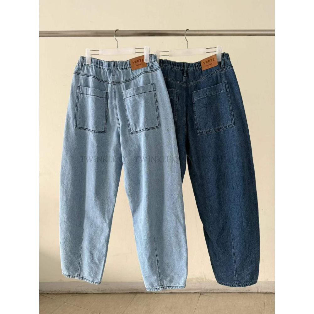 🎀TwinkleQ韓國代購BUY好物-預購✈️正韓🇰🇷 牛仔長褲 大口袋 寬鬆 休閒長褲  牛仔褲-細節圖9