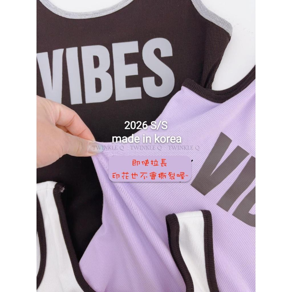 🎀TwinkleQ韓國代購BUY好物-預購✈️正韓🇰🇷 無袖背心 字母印花 彈性 小可愛 內搭 百搭 背心-細節圖6