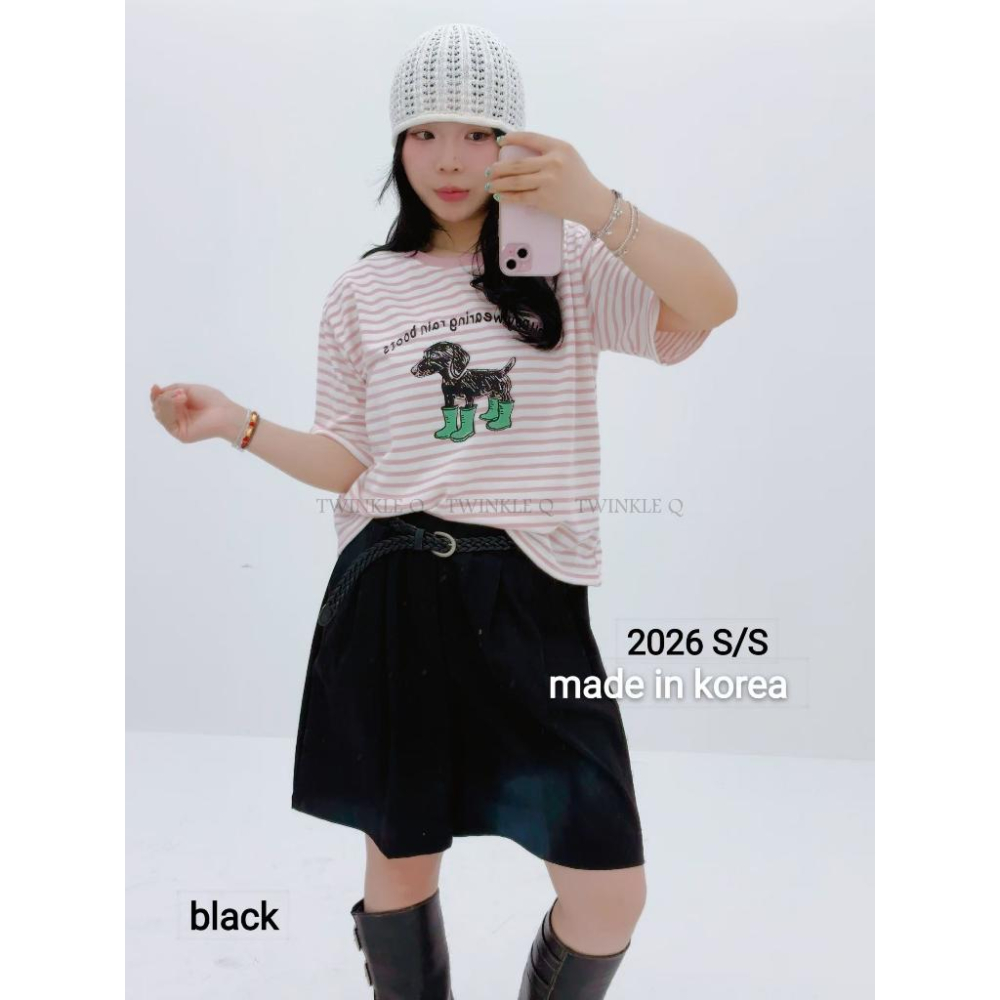 🎀TwinkleQ韓國代購BUY好物-預購✈️正韓🇰🇷 休閒短褲 壓褶 寬鬆 鬆緊 編織腰帶 正韓空運 短褲-細節圖5