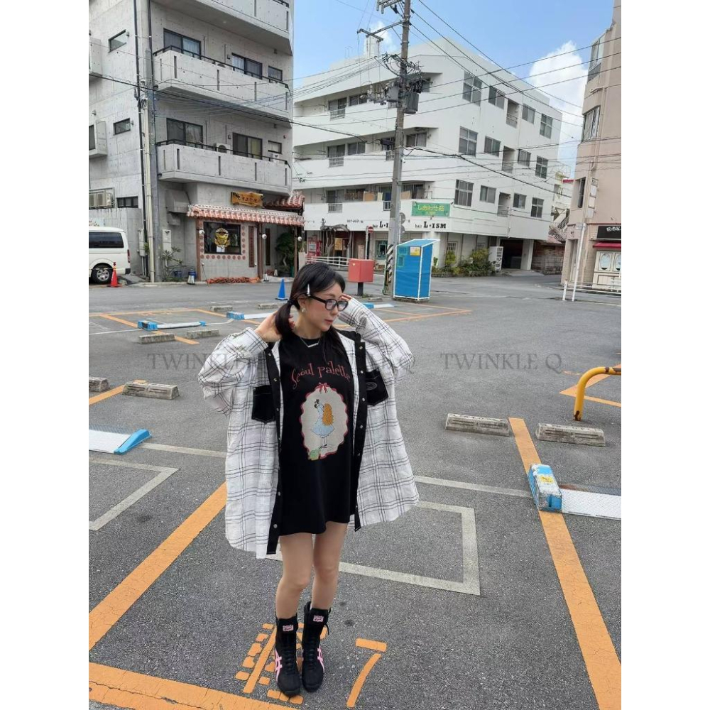 🎀TwinkleQ韓國代購BUY好物-預購✈️正韓🇰🇷 連帽襯衫 撞色連帽格紋襯衫外套 口袋 長袖襯衫 格紋 休閒 襯衫-細節圖6