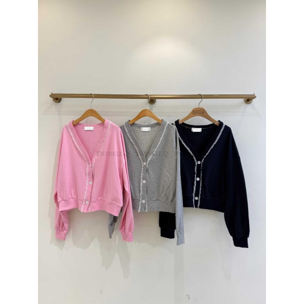 🎀TwinkleQ韓國代購BUY好物-預購✈️正韓🇰🇷 休閒外套 蕾絲 蕾絲開衫 外套-細節圖7