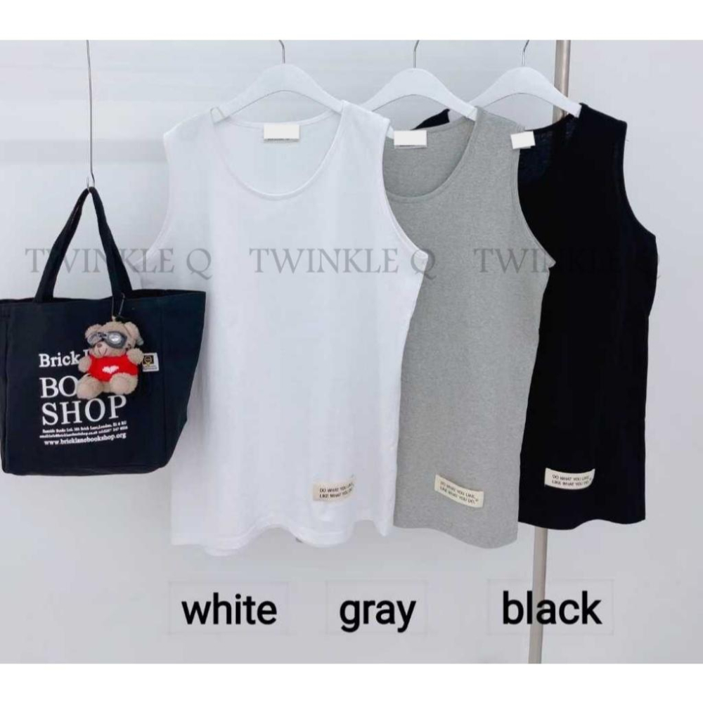 🎀TwinkleQ韓國代購BUY好物-預購✈️正韓🇰🇷 無袖背心 素色 貼布 長版背心 內搭 無袖上衣 背心-細節圖9