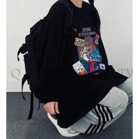🎀TwinkleQ韓國代購BUY好物-預購✈️正韓🇰🇷 長袖上衣  圖案印花 寬鬆上衣 長袖t恤 休閒 長t 大學t-細節圖4