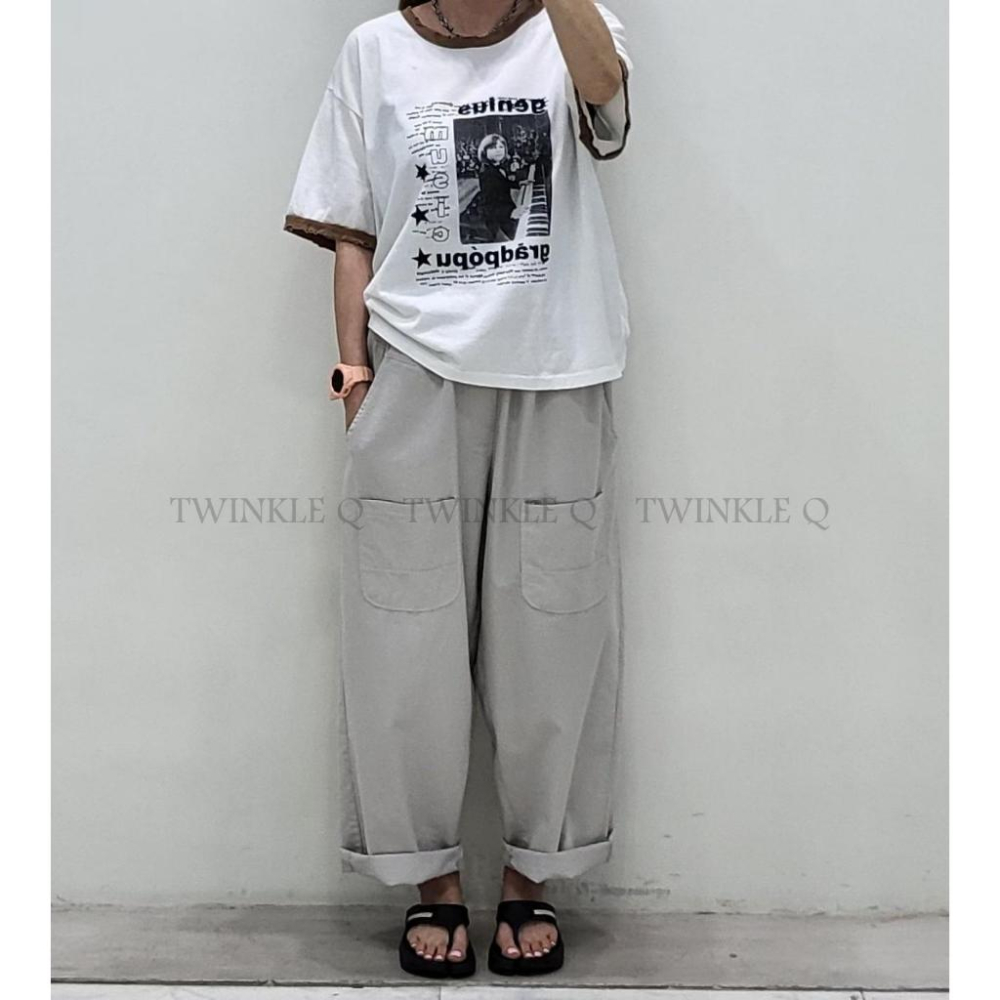 🎀TwinkleQ韓國代購-預購✈️東大門🔥南大門正韓 休閒長褲 多口袋 工裝長褲 寬鬆 鬆緊 長褲-細節圖4