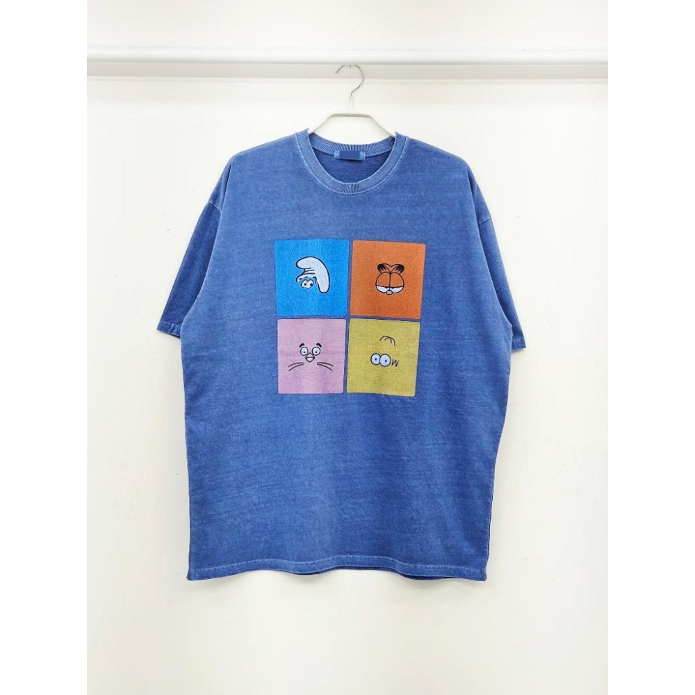🎀TwinkleQ韓國代購BUY好物-預購✈️正韓🇰🇷 短袖t恤 男女中性 卡通圖案印花 水洗t恤 韓國t恤 短t-細節圖4