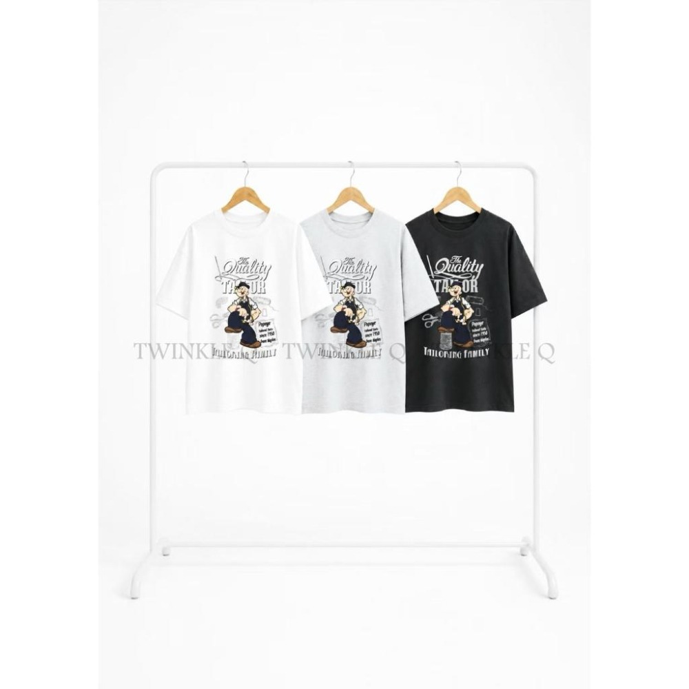 🎀TwinkleQ韓國代購BUY好物-預購✈️正韓🇰🇷 短袖t恤 卡通圖案 卜派 印花 休閒上衣 寬鬆t恤 落肩 短t-細節圖3
