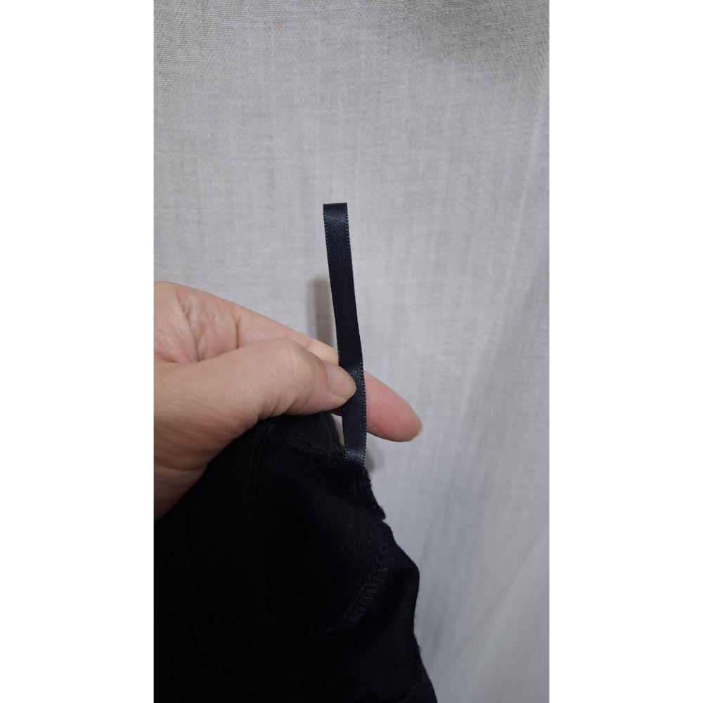 姜小舖M號女用黑色柔軟尼龍長褲 雙邊口袋 親膚 柔膚 觸感佳 休閒長褲 褲子 素色 純色 百搭 深色-細節圖9